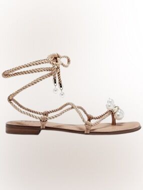 INC Jerzi Pearl & Rope Gladiator Sandals